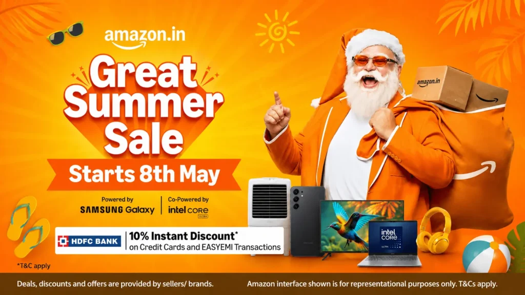 Amazon Great Summer Sale 2026 deals on smartphones ACs and summer fashion