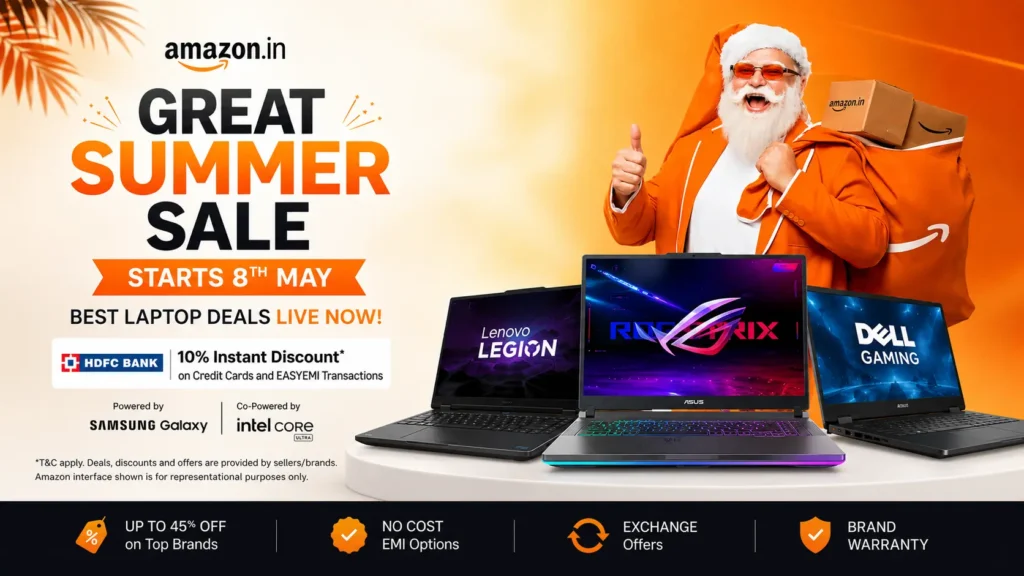 Best convertible laptop deals on Amazon Great Summer Sale 2026 featuring ASUS Lenovo and Dell