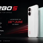 Redmi Turbo 5 in Mint Green featuring a massive 7,560mAh battery and 1.5K AMOLED display.
