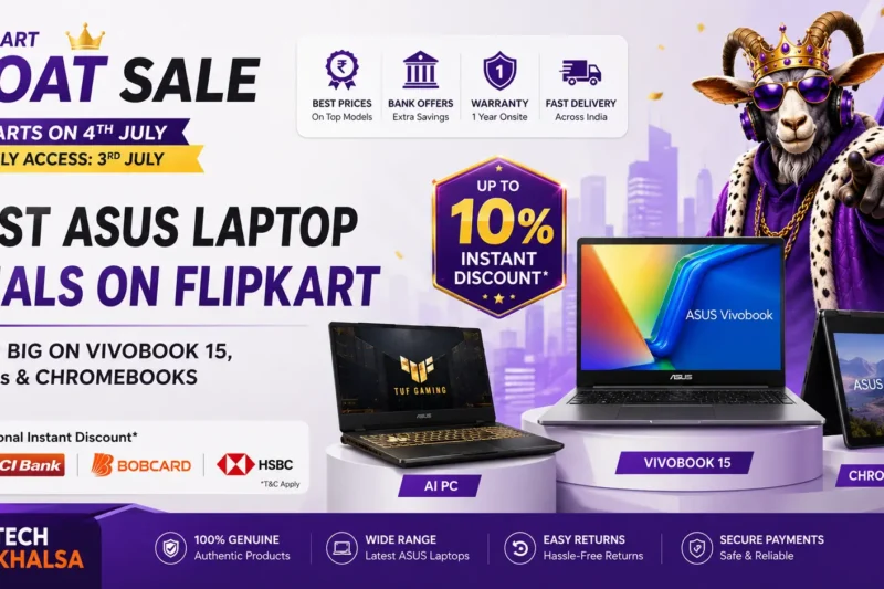 ASUS Flipkart Deals: Vivobook 15, AI PCs, Core 3 PCs and Chromebooks
