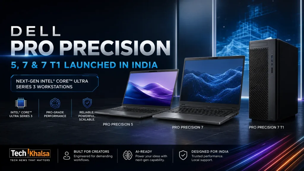 Dell Pro Precision 5 and Pro Precision 7 mobile workstations showcasing the refreshed aluminum design.
