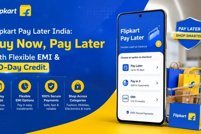 Flipkart Pay Later Launched in India: Easy Credit, Flexible EMI & 30-Day Repayment Options