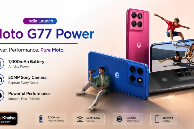 Moto G77 Power India Launch: 7,000mAh Battery, 50MP Sony Camera, Price and Specifications