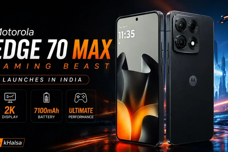 Motorola Edge 70 Max: Gaming Beast With 2K Display, 7100mAh Battery Launches in India