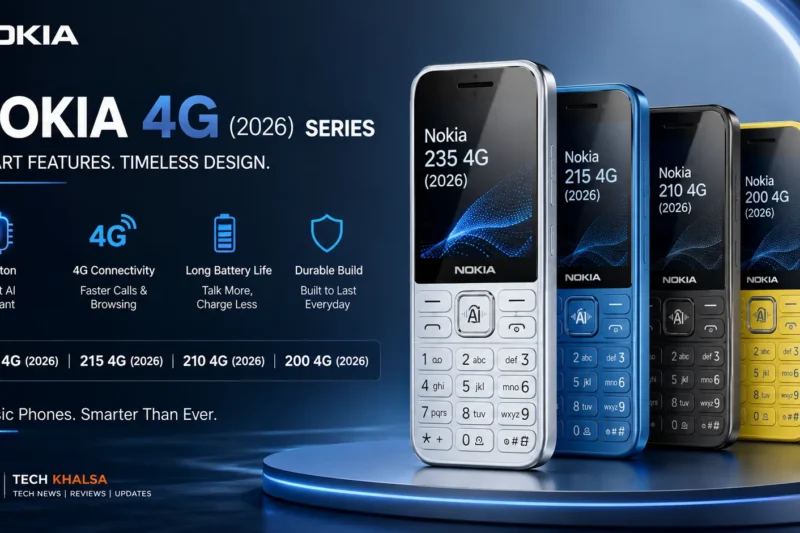 Nokia 235 4G (2026), 215 4G (2026), 210 4G and 200 4G Launched With AI Button: Specs, Features and Details