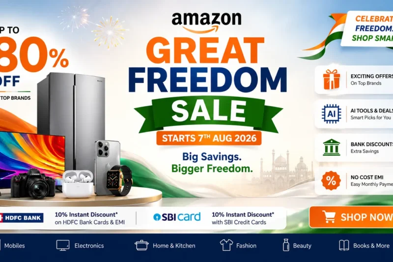 Amazon Great Freedom Sale 2026: Dates, Offers, AI Tools, Bank Discounts, and Everything You Need to Know