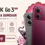 Tecno Spark Go 3 Pro smartphone showing a 6.78-inch 120Hz display and IP69 durability rating.